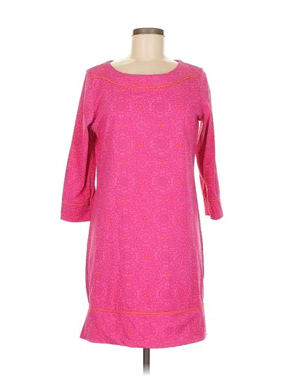 Pre-owned Lands' End Casual Dress In Pink