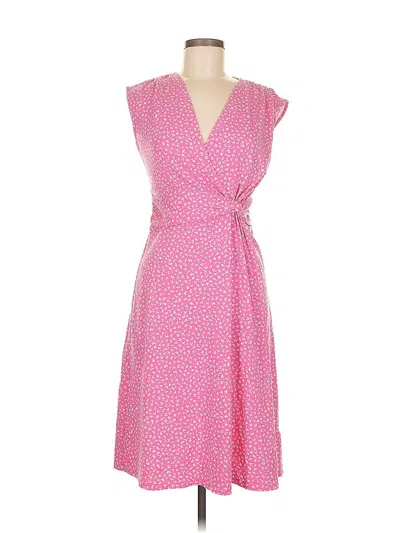 Pre-owned Lands' End Casual Dress In Pink