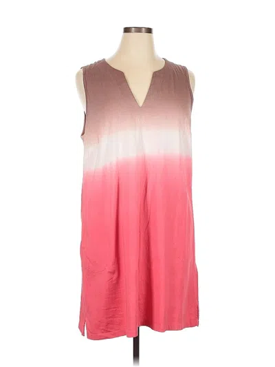 Pre-owned Lands' End Casual Dress In Pink