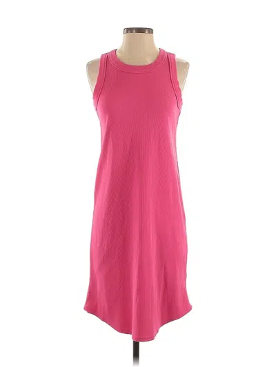 Pre-owned Lands' End Casual Dress In Pink