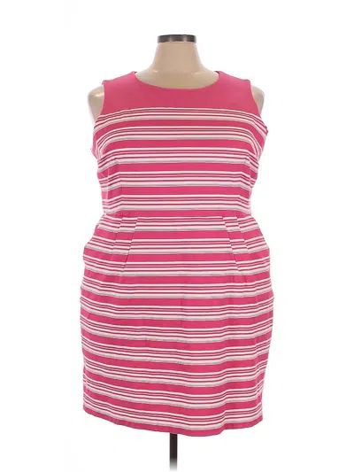 Pre-owned Lands' End Casual Dress In Pink
