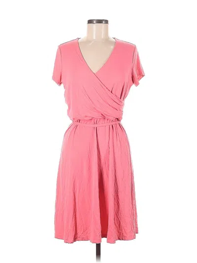 Pre-owned Lands' End Casual Dress In Pink