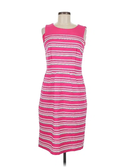 Pre-owned Lands' End Casual Dress In Pink