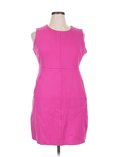 Pre-owned Lands' End Casual Dress In Pink