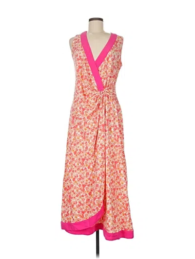 Pre-owned Lands' End Casual Dress In Pink