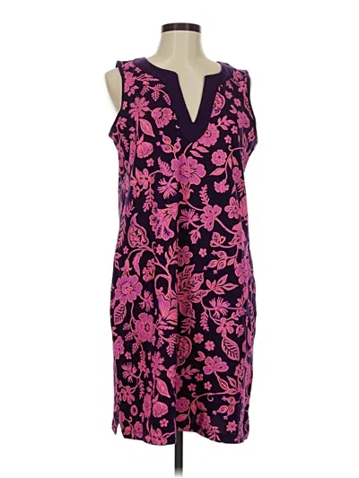 Pre-owned Lands' End Casual Dress In Pink