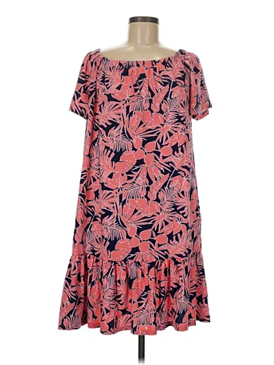 Pre-owned Lands' End Casual Dress In Pink