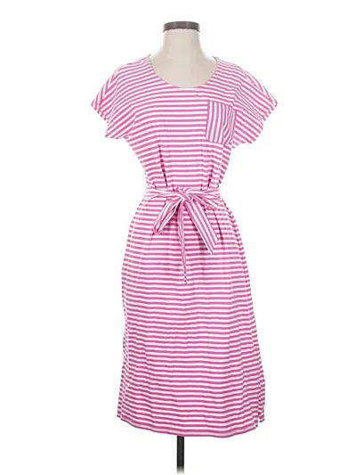 Pre-owned Lands' End Casual Dress In Pink