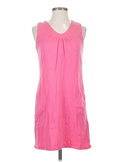 Pre-owned Lands' End Casual Dress In Pink
