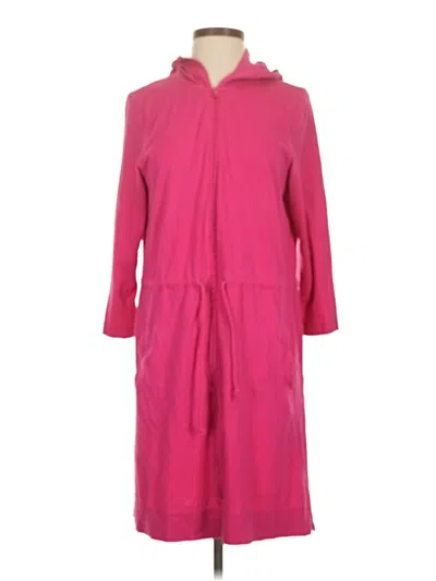 Pre-owned Lands' End Casual Dress In Pink