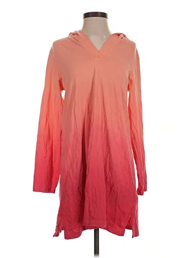 Pre-owned Lands' End Casual Dress In Pink