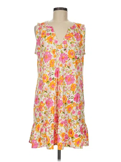 Pre-owned Lands' End Casual Dress In Pink