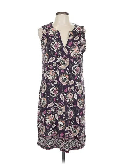 Pre-owned Lands' End Casual Dress In Purple