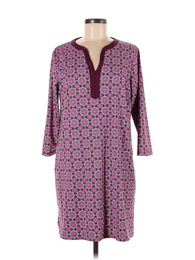 Pre-owned Lands' End Casual Dress In Purple