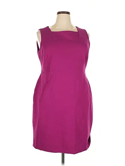 Pre-owned Lands' End Casual Dress In Purple