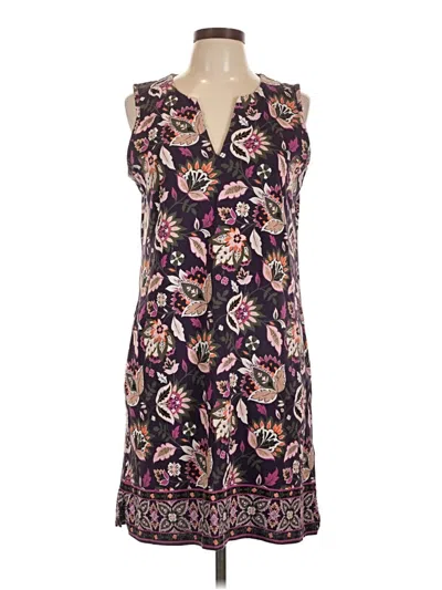 Pre-owned Lands' End Casual Dress In Purple