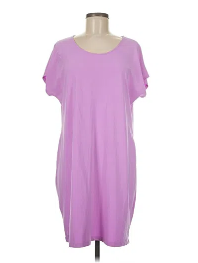 Pre-owned Lands' End Casual Dress In Purple