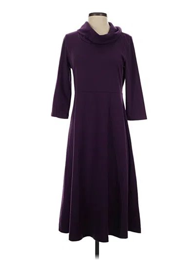 Pre-owned Lands' End Casual Dress In Purple