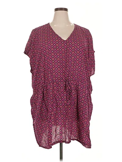 Pre-owned Lands' End Casual Dress In Purple