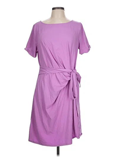 Pre-owned Lands' End Casual Dress In Purple