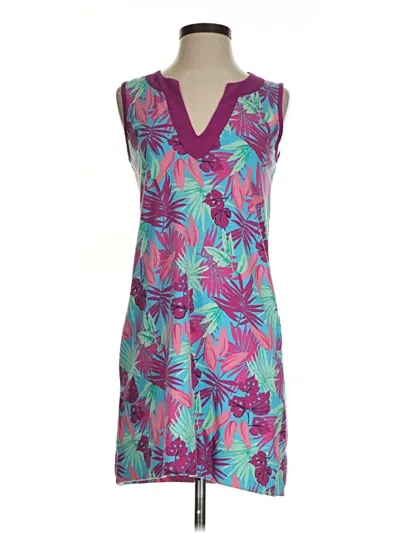 Pre-owned Lands' End Casual Dress In Purple