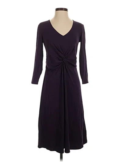 Pre-owned Lands' End Casual Dress In Purple