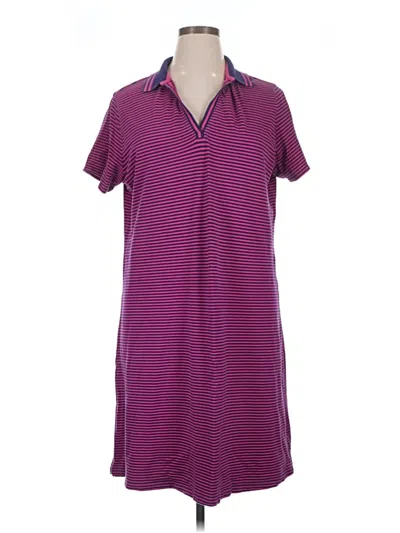 Pre-owned Lands' End Casual Dress In Purple