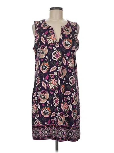 Pre-owned Lands' End Casual Dress In Purple