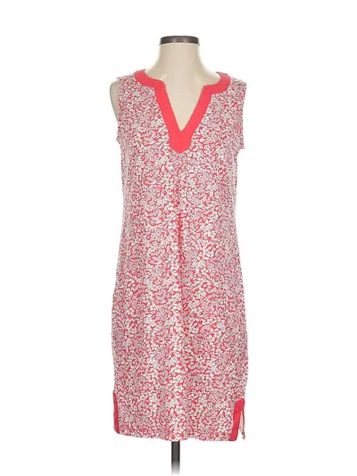 Pre-owned Lands' End Casual Dress In Red