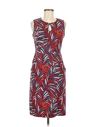 Pre-owned Lands' End Casual Dress In Red