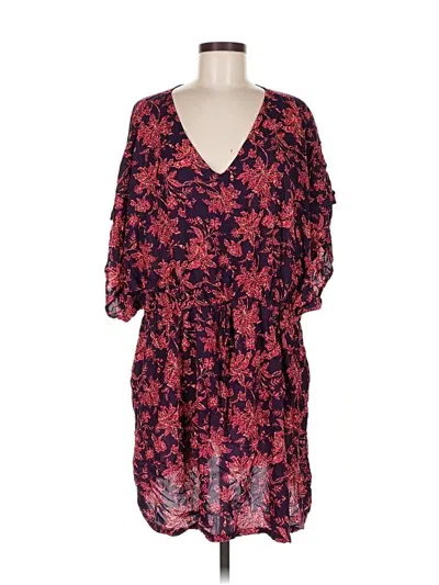 Pre-owned Lands' End Casual Dress In Red