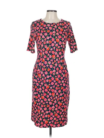 Pre-owned Lands' End Casual Dress In Red