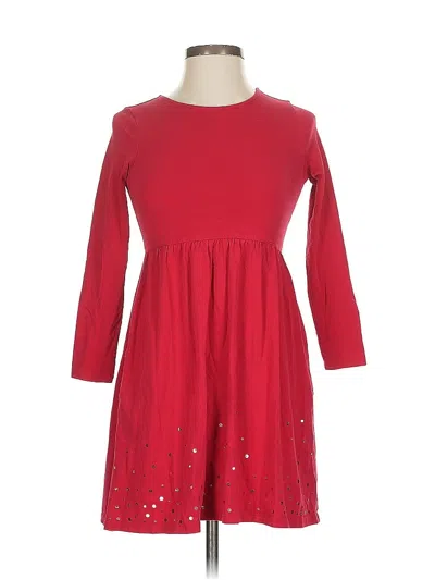 Pre-owned Lands' End Casual Dress In Red