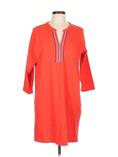 Pre-owned Lands' End Casual Dress In Red