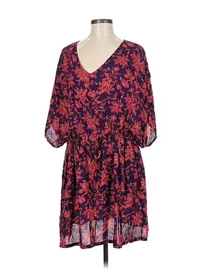 Pre-owned Lands' End Casual Dress In Red