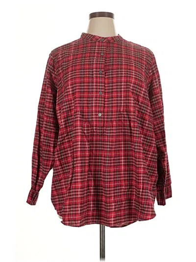 Pre-owned Lands' End Casual Dress In Red