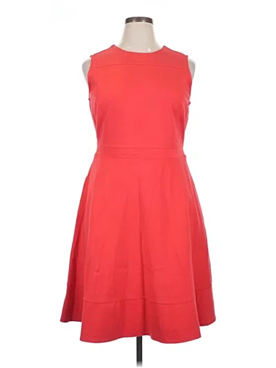 Pre-owned Lands' End Casual Dress In Red