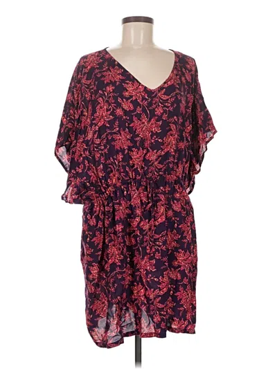 Pre-owned Lands' End Casual Dress In Red