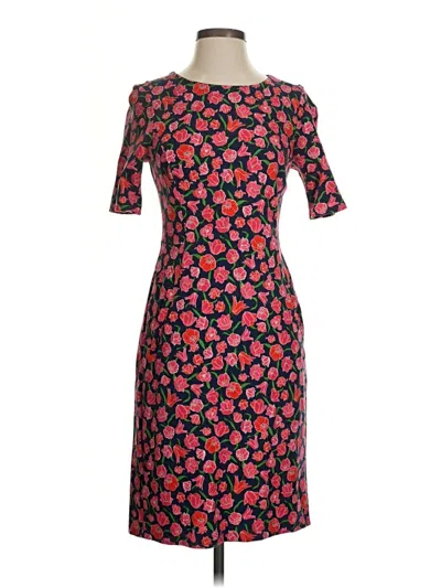 Pre-owned Lands' End Casual Dress In Red