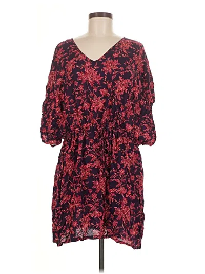Pre-owned Lands' End Casual Dress In Red