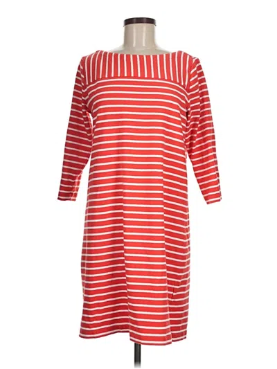 Pre-owned Lands' End Casual Dress In Red