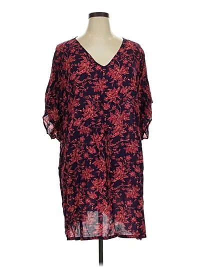 Pre-owned Lands' End Casual Dress In Red