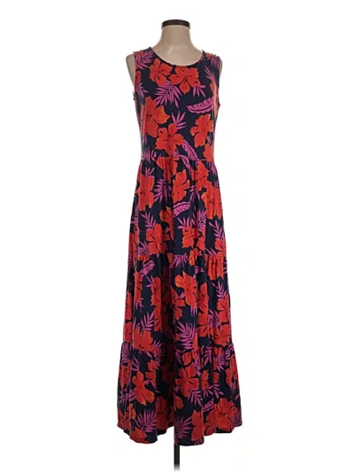 Pre-owned Lands' End Casual Dress In Red