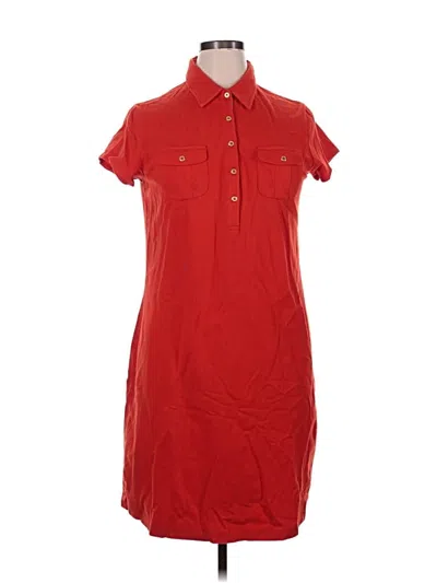 Pre-owned Lands' End Casual Dress In Red