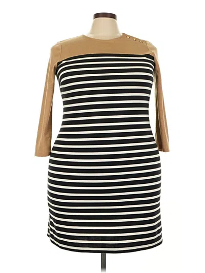 Pre-owned Lands' End Casual Dress In Tan