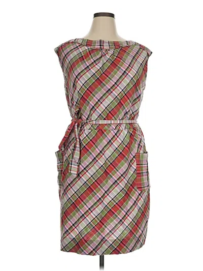 Pre-owned Lands' End Casual Dress In Tan