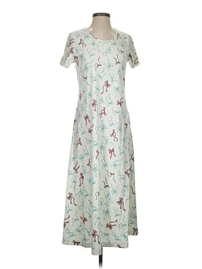 Pre-owned Lands' End Casual Dress In Teal