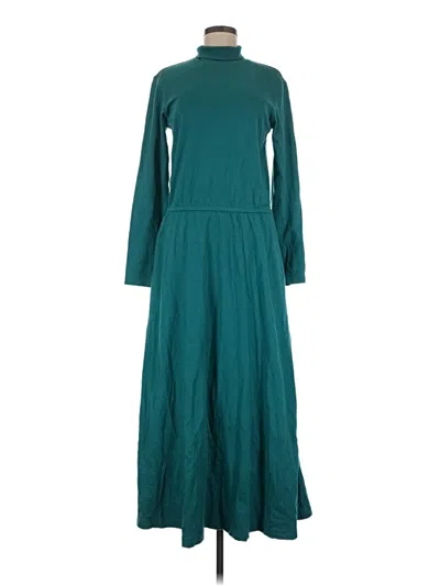 Pre-owned Lands' End Casual Dress In Teal