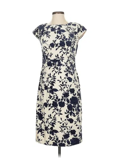 Pre-owned Lands' End Casual Dress In White