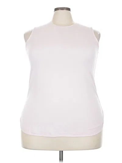 Pre-owned Lands' End Casual Dress In White